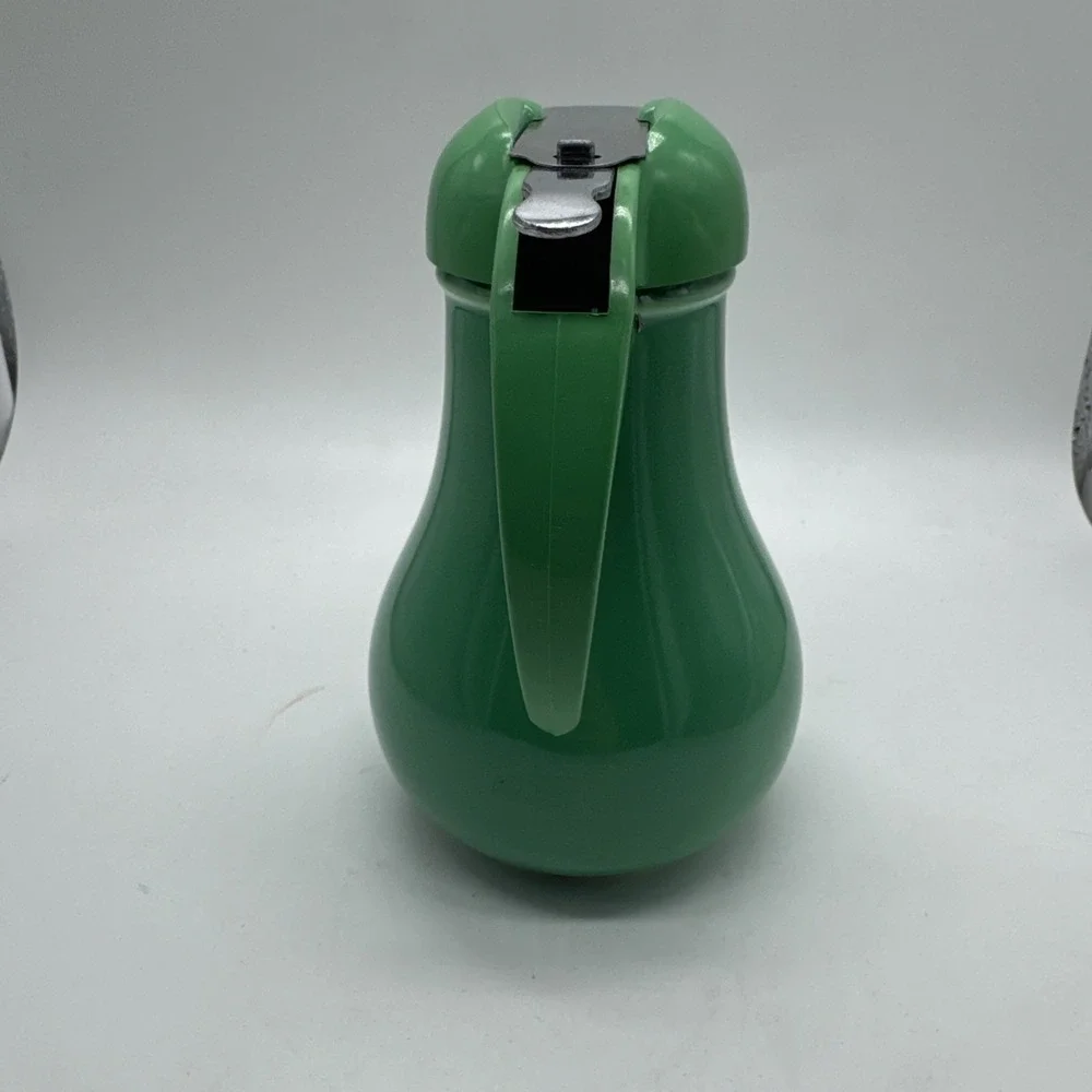 Vintage Fiesta Syrup Pitcher Original Green w Lid, Very Nice Shape
